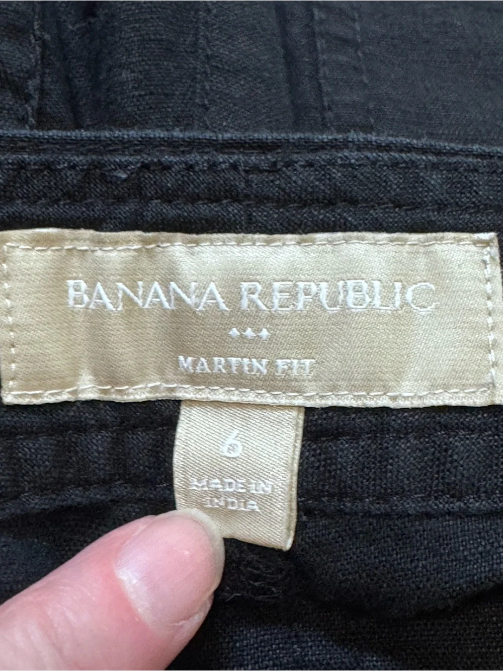 Banana Republic Martin Fit Linen Wide-Leg Surplus Crop Pants 6